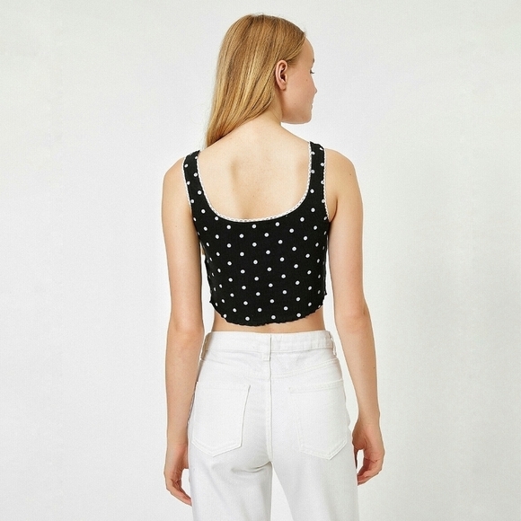 NEW Topshop | Crop‎ Polk dot Tank Top 4 - Picture 3 of 13